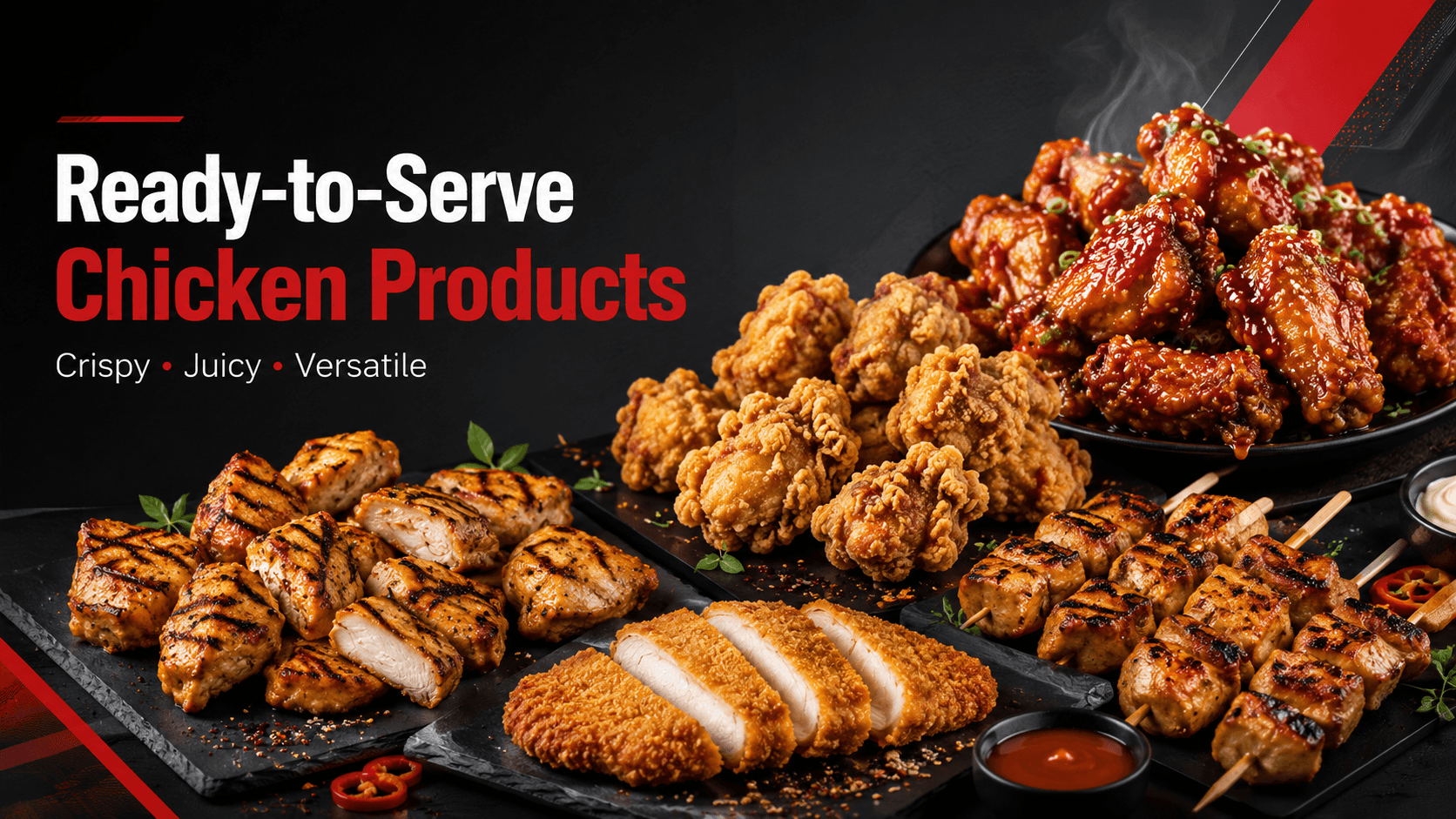 Asian-style fried chicken serving inspiration